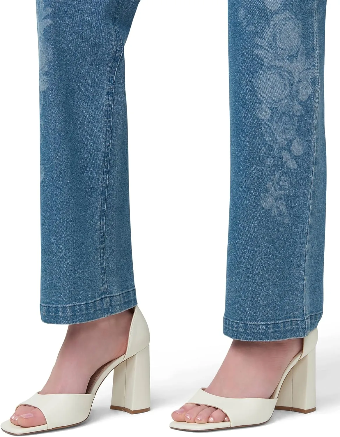 HUE Women's Ultra Soft High Waist Denim Baby Bootcut Leggings