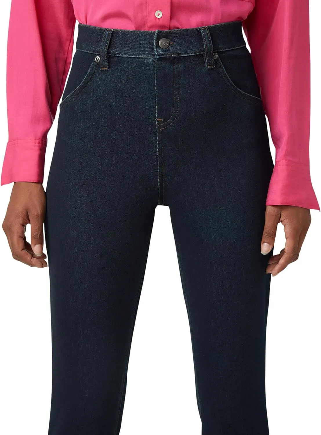 HUE Women's Ultra Soft High Waist Denim Baby Bootcut Leggings