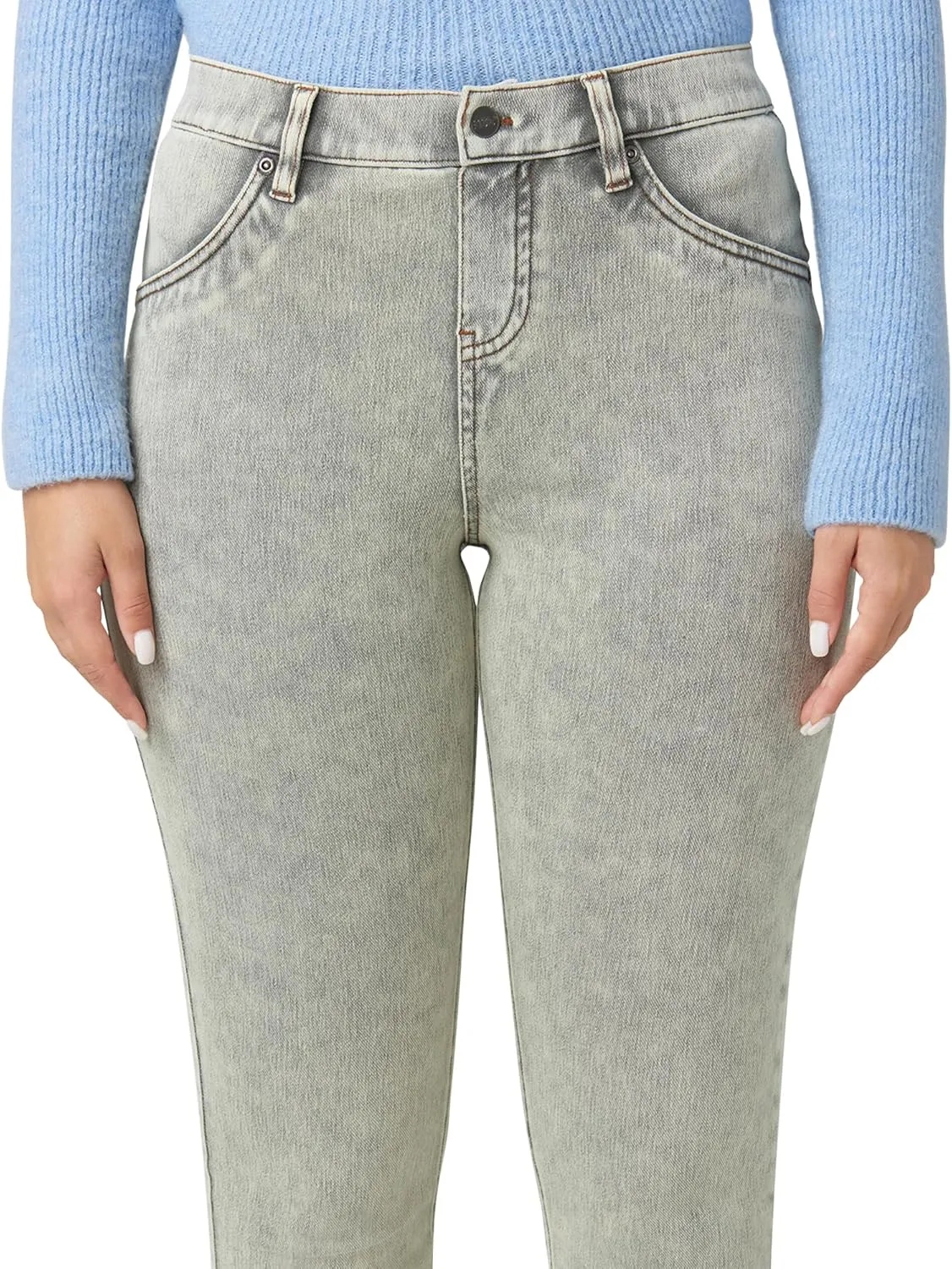 HUE Women's Ultra Soft High Waist Denim Baby Bootcut Leggings
