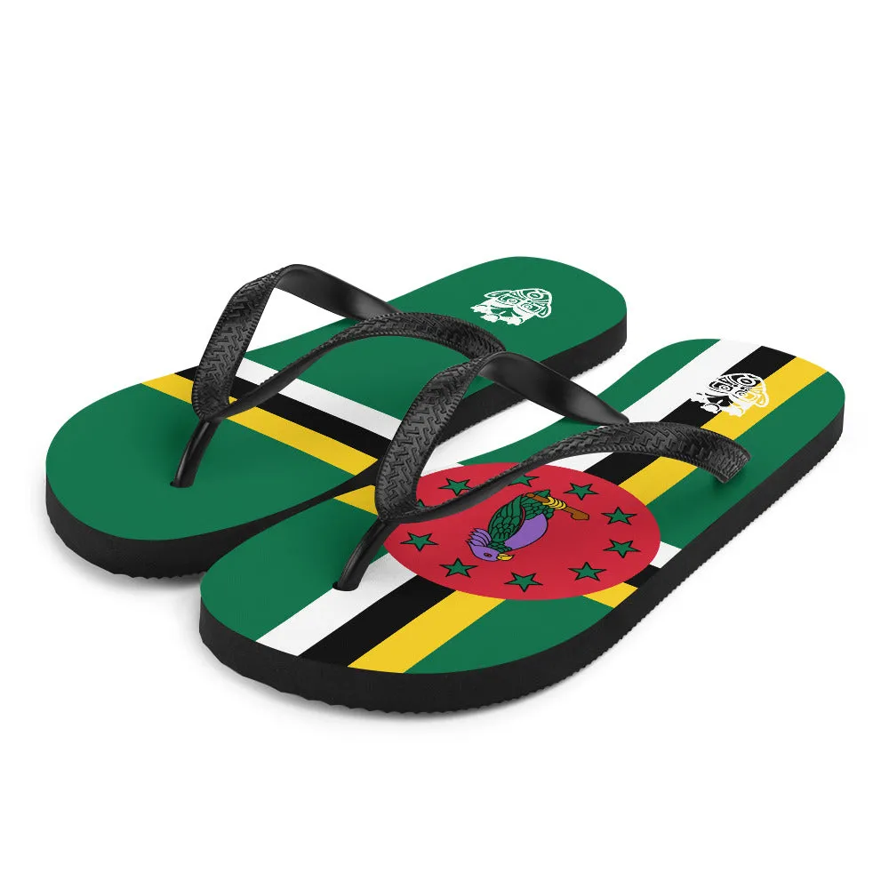 Island Flag - Dominica Flip Flops