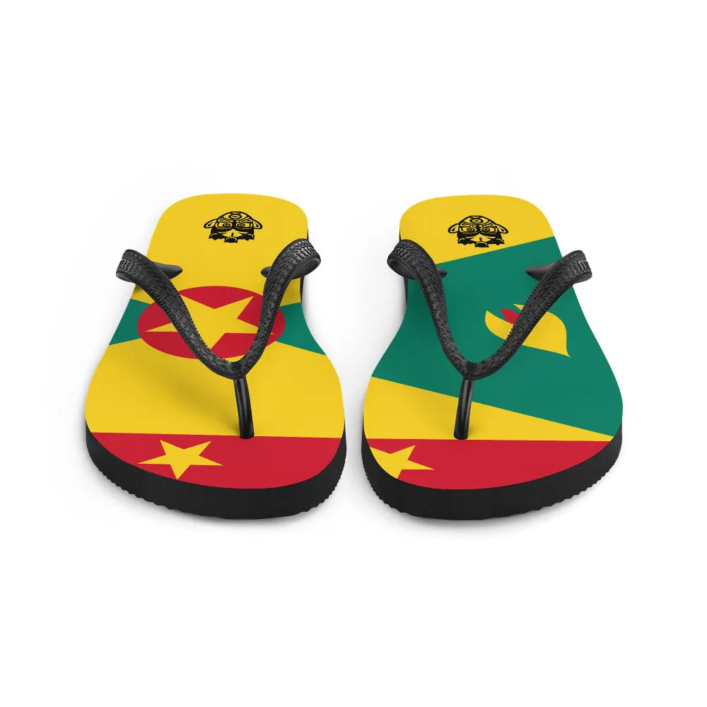 Island Flag - Grenada Flip Flops