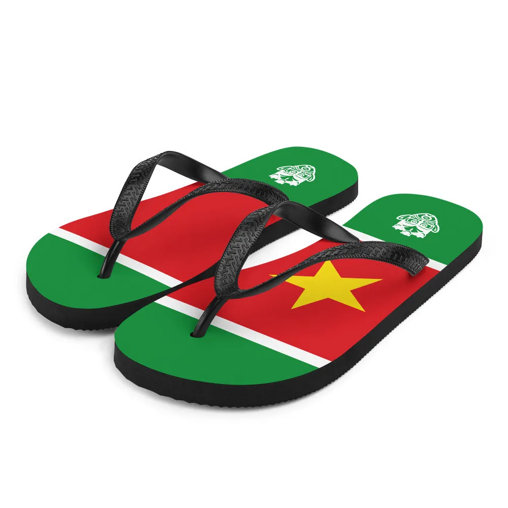 Island Flag - Guadeloupe (UPLG) Flip Flops