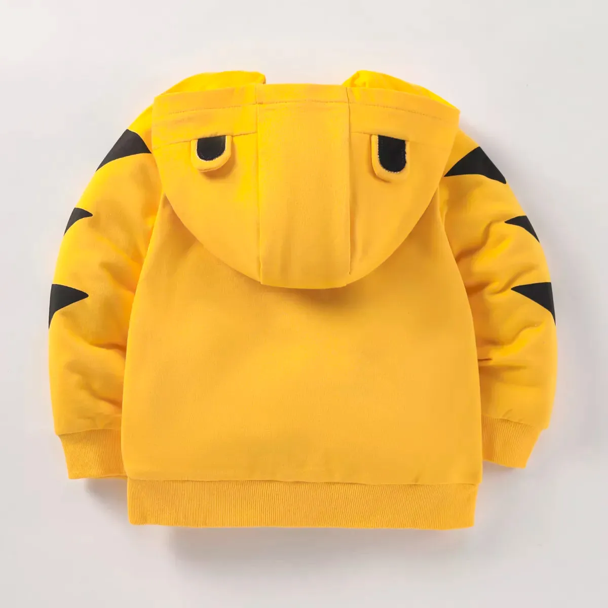 Kids Boys Girls Tiger Dino Print Fleece Hooded Jackets