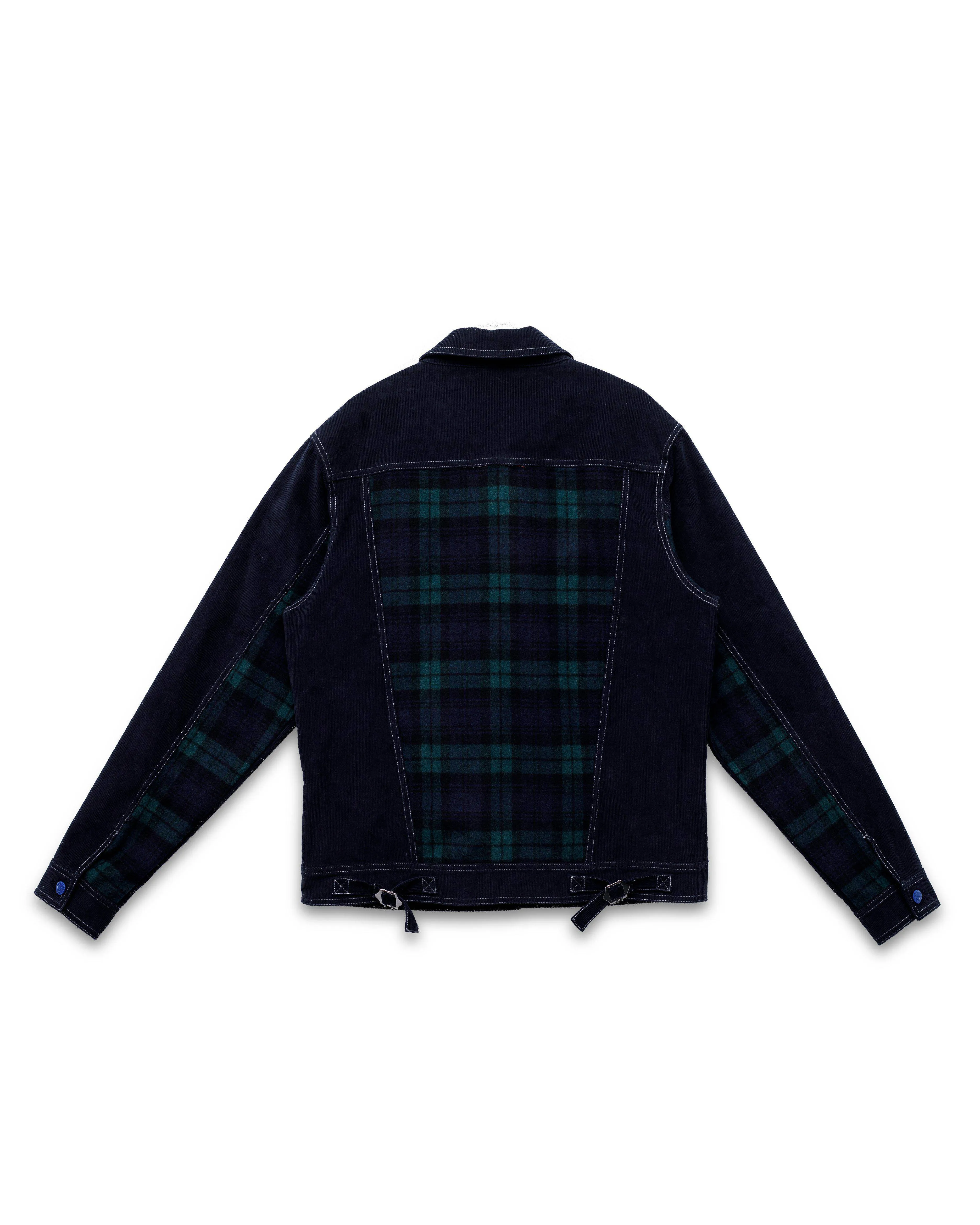 Konus Men's Corduroy Tracker Jacket in Navy