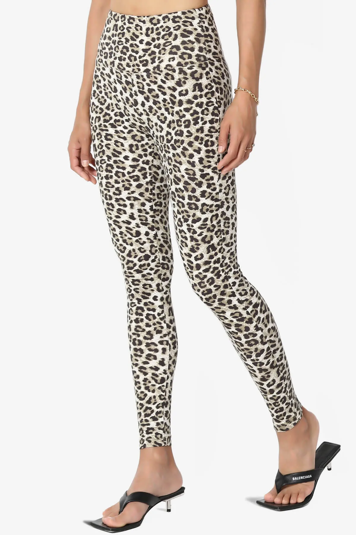 Lafayette Leopard High Waist Microfiber Leggings PLUS
