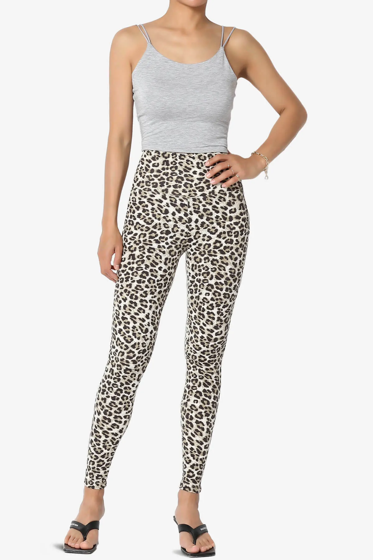 Lafayette Leopard High Waist Microfiber Leggings PLUS