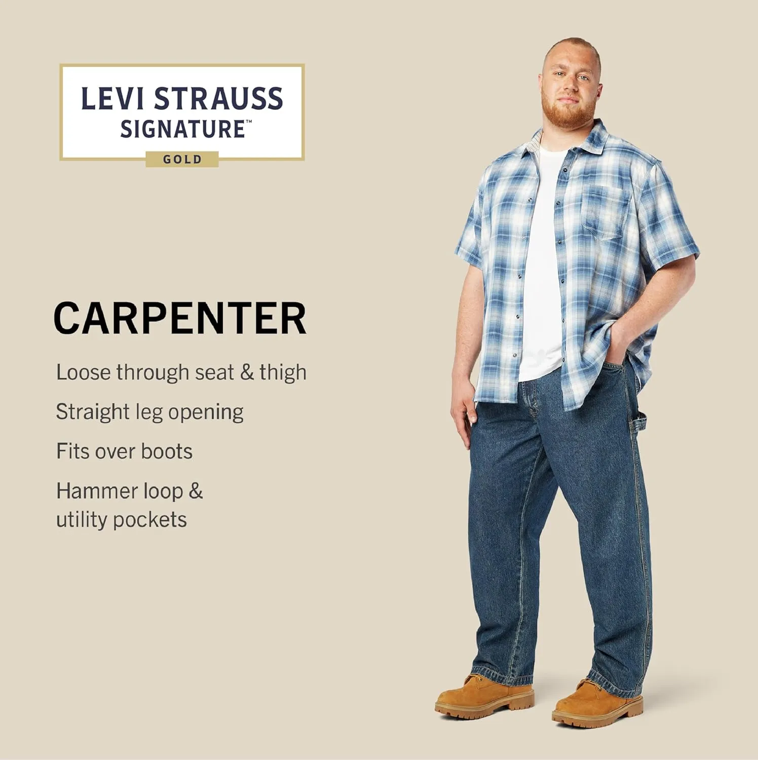 Levi Strauss Signature Gold Men's Carpenter Jeans