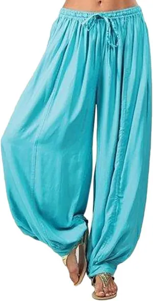 Linen Pants for Women Baggy Baggy Lounge Baggy Pants with Pockets Solid Sweatpants Palazzo Pants for Women Beach