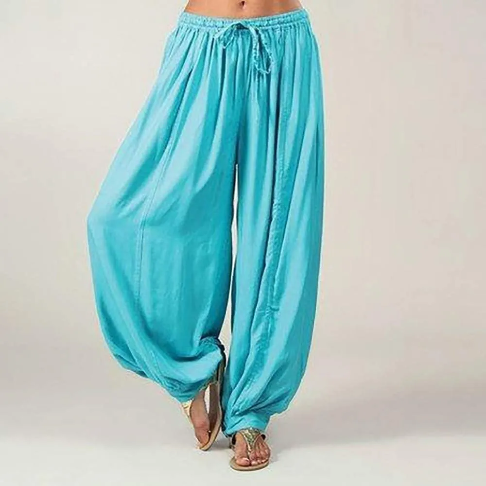 Linen Pants for Women Baggy Baggy Lounge Baggy Pants with Pockets Solid Sweatpants Palazzo Pants for Women Beach