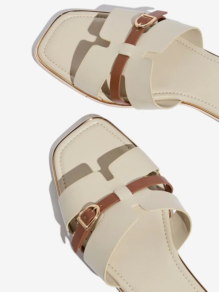 LUNA BLU Ivory Belt Detailed Slides