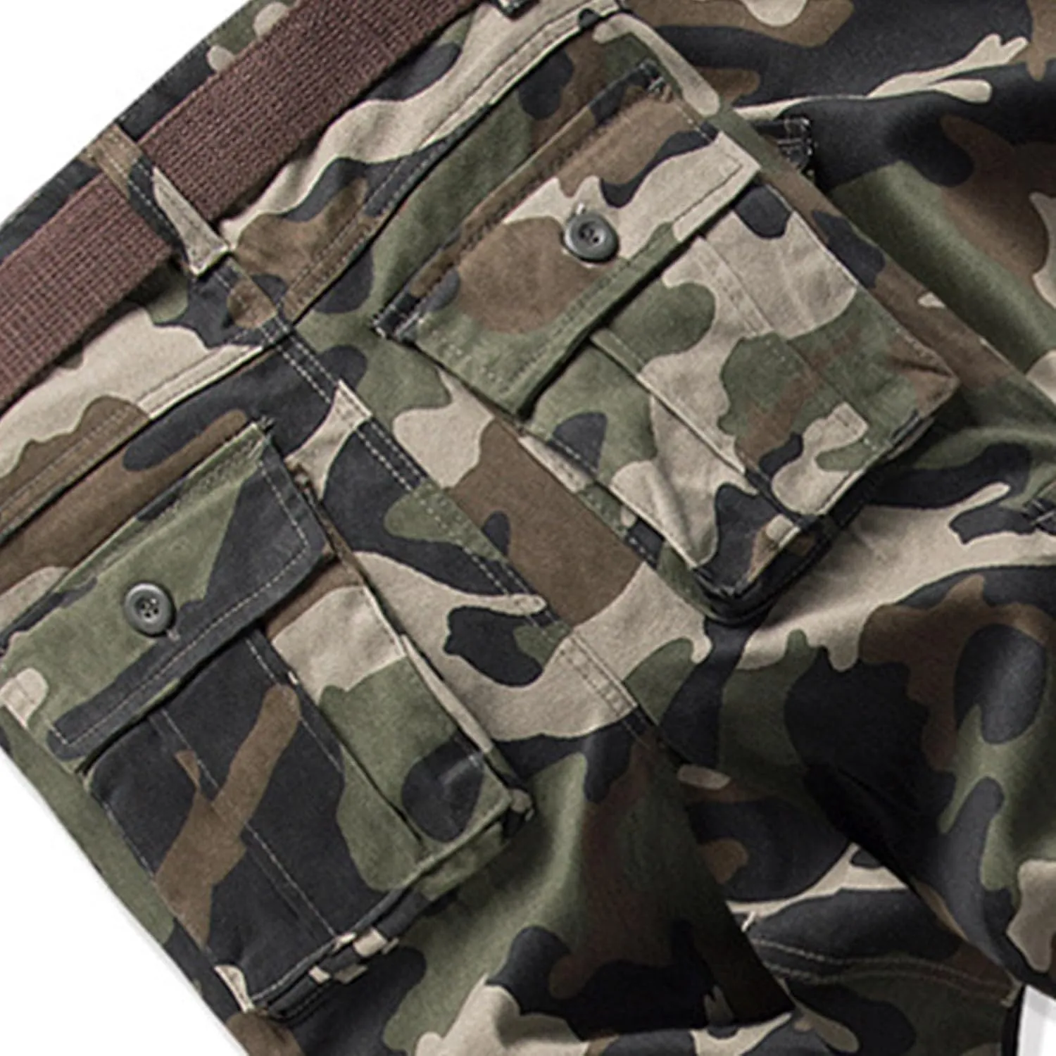 Men's Active Basic Fleece Joggers Overalls with Large Pockets Loose Soft Sweatpants Hiking Drawstring Tactical Pants