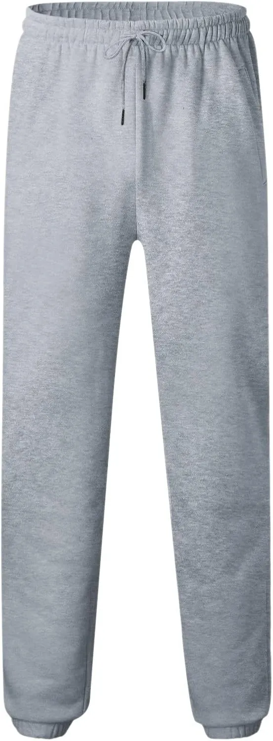 Mens Autumn and Winter High Street Fashion Leisure Pants Loose Fit Sports Trousers Solid Color Lace Up Joggers