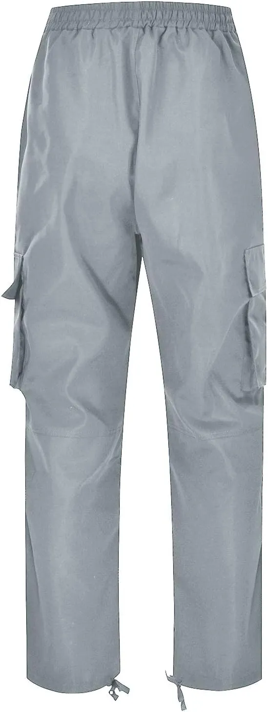 Men's Cargo Pants with Pockets Hat Multi Woven Pocket Foot Rope Solid Pants Gear Men's Hiking Tactical Sweatpants