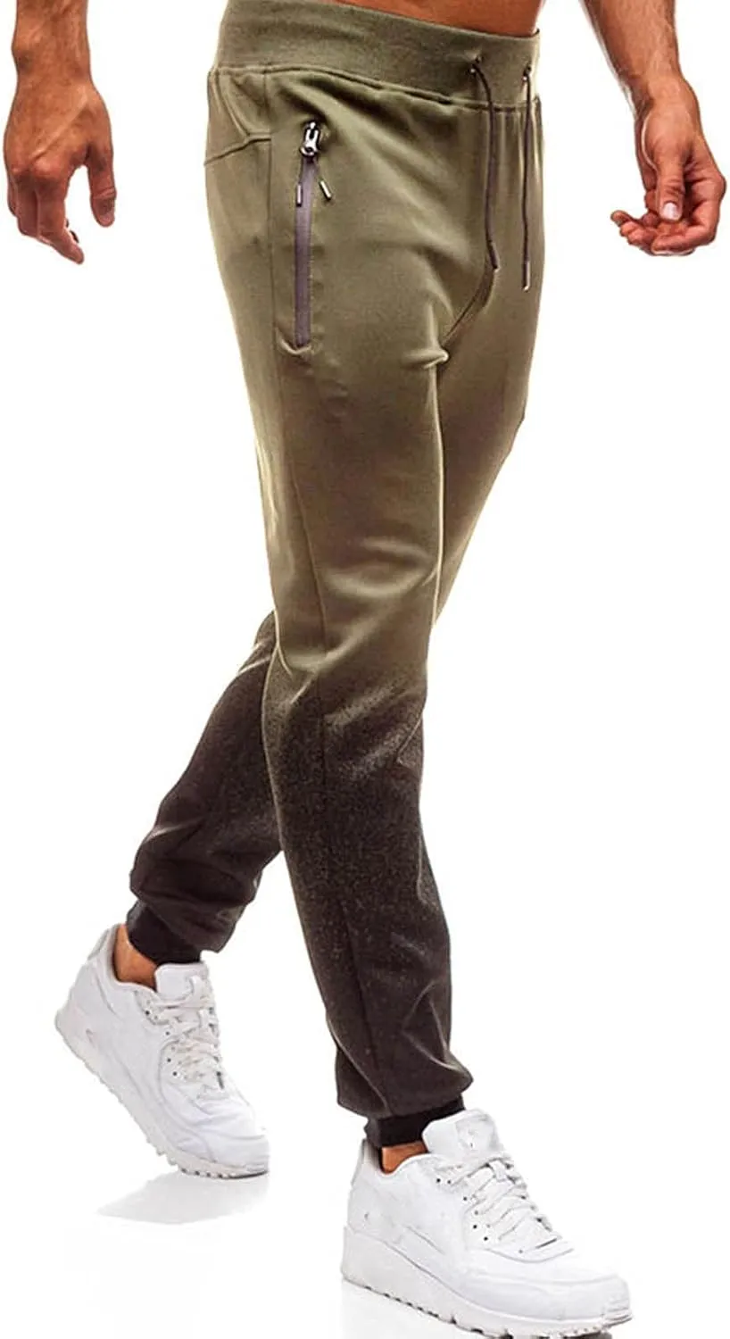 Men's Cargo Sweatpants Pockets Fleece Sweatpants for Men Women Letter Print Elastic Waist Jogger Pant Hip Hop Running