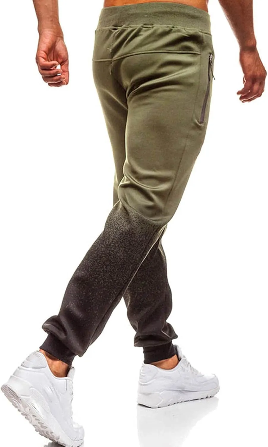 Men's Cargo Sweatpants Pockets Fleece Sweatpants for Men Women Letter Print Elastic Waist Jogger Pant Hip Hop Running