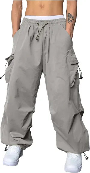 Men's Cool Lightweight Cargo Athletic Pants Fast Dry Joggers Breathable Outdoor Trousers with Pockets