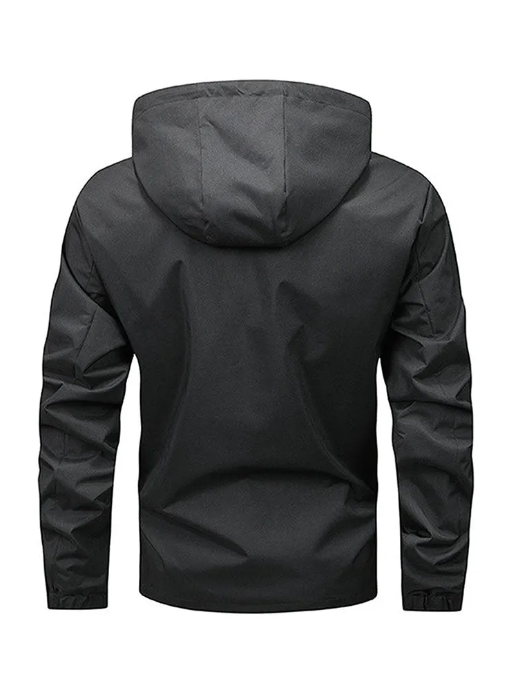 Men'S Fashion Monogrammed Hooded Coat