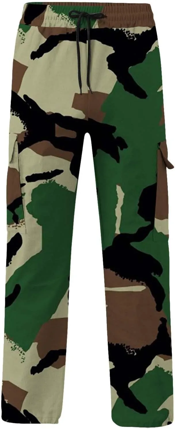 Men's Graphic Cargo Pants Slim Fit Work Pants for Men Sweatpants for Men Army Fleece Sweat Pants Men Comfy Pant