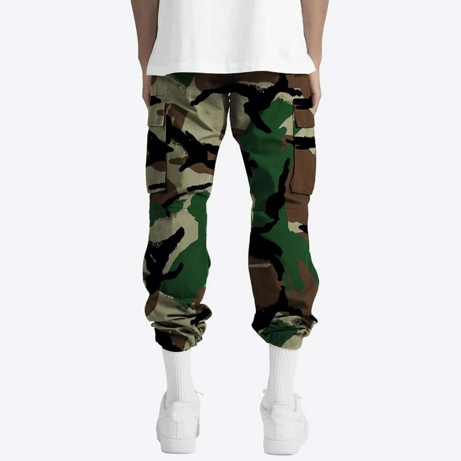 Men's Graphic Cargo Pants Slim Fit Work Pants for Men Sweatpants for Men Army Fleece Sweat Pants Men Comfy Pant