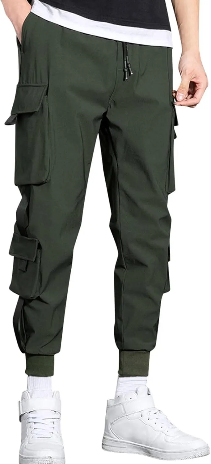 Mens Hiking Outdoor Recreation Pants Jogger Pants Men's Club Sweatpants Stretch Elastic Running Athletic Cargo Sports