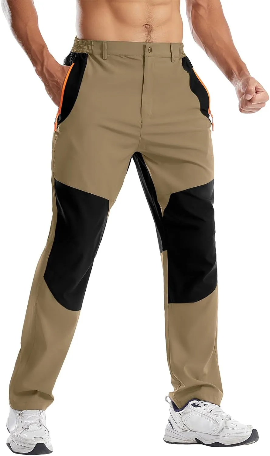 Men's Hiking Pants Lightweight Cargo Pants Quick Dry Water Resistant Outdoor Pants for Work Fishing Climbing