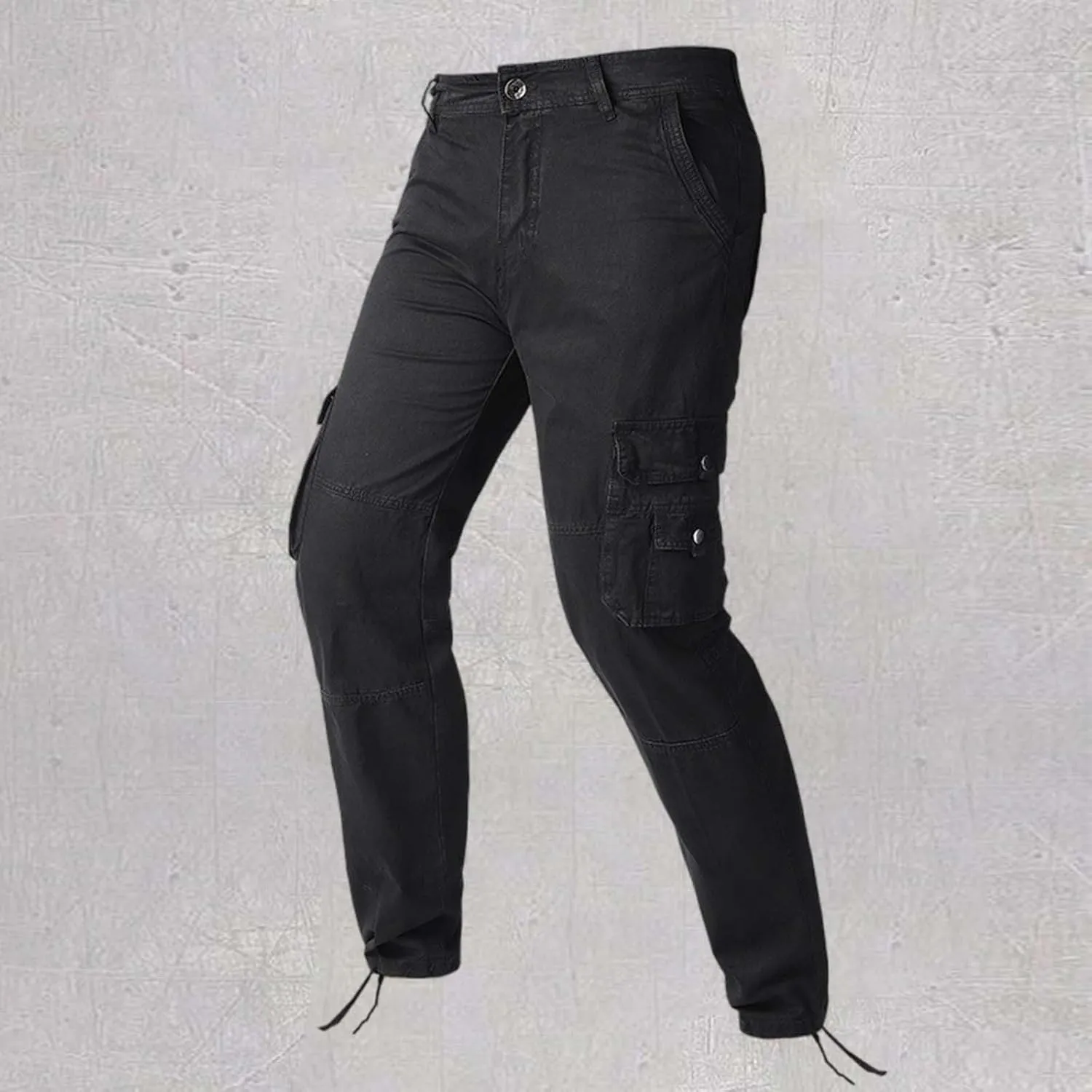 Men's Hiking Tactical Pants Cotton Outdoor Military Combat Cargo Pants Lightweight Slim Fit Slacks Tapered Trousers
