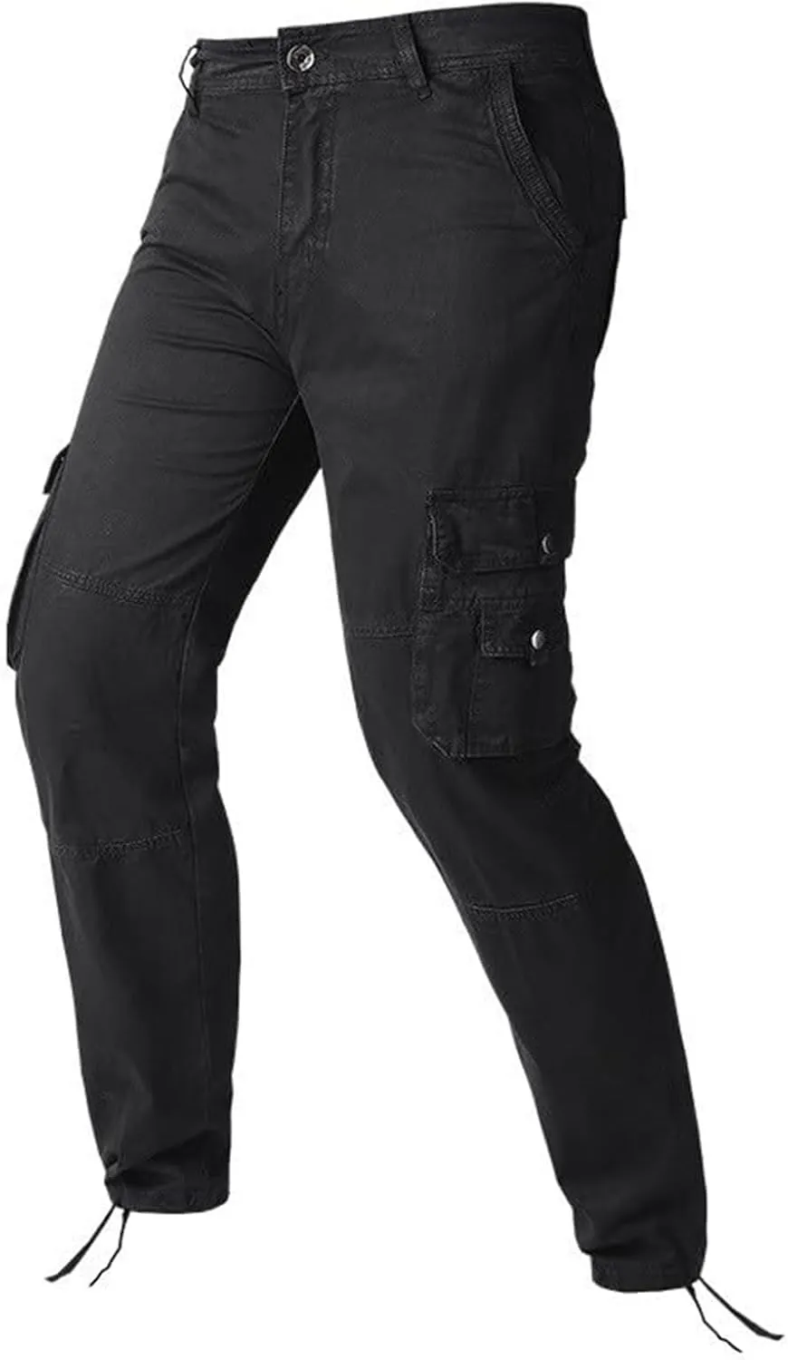 Men's Hiking Tactical Pants Cotton Outdoor Military Combat Cargo Pants Lightweight Slim Fit Slacks Tapered Trousers