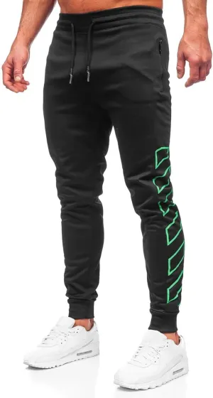 Men's Joggers Drawstring Sweatpants with Zipper Pockets Slim Fit Pants Gym Workout Trousers Work Pants for Men