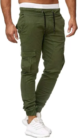 Mens Linen Cotton Pants Lightweight Mens Hiking Pants Cargo Pant Zipper Pocket Streetwear Pants Men White Loose Pant