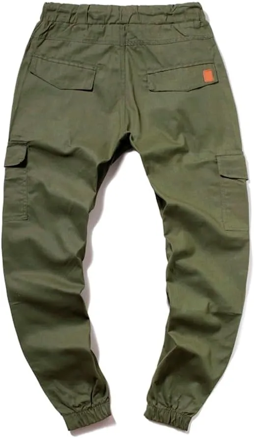 Mens Linen Cotton Pants Lightweight Mens Hiking Pants Cargo Pant Zipper Pocket Streetwear Pants Men White Loose Pant