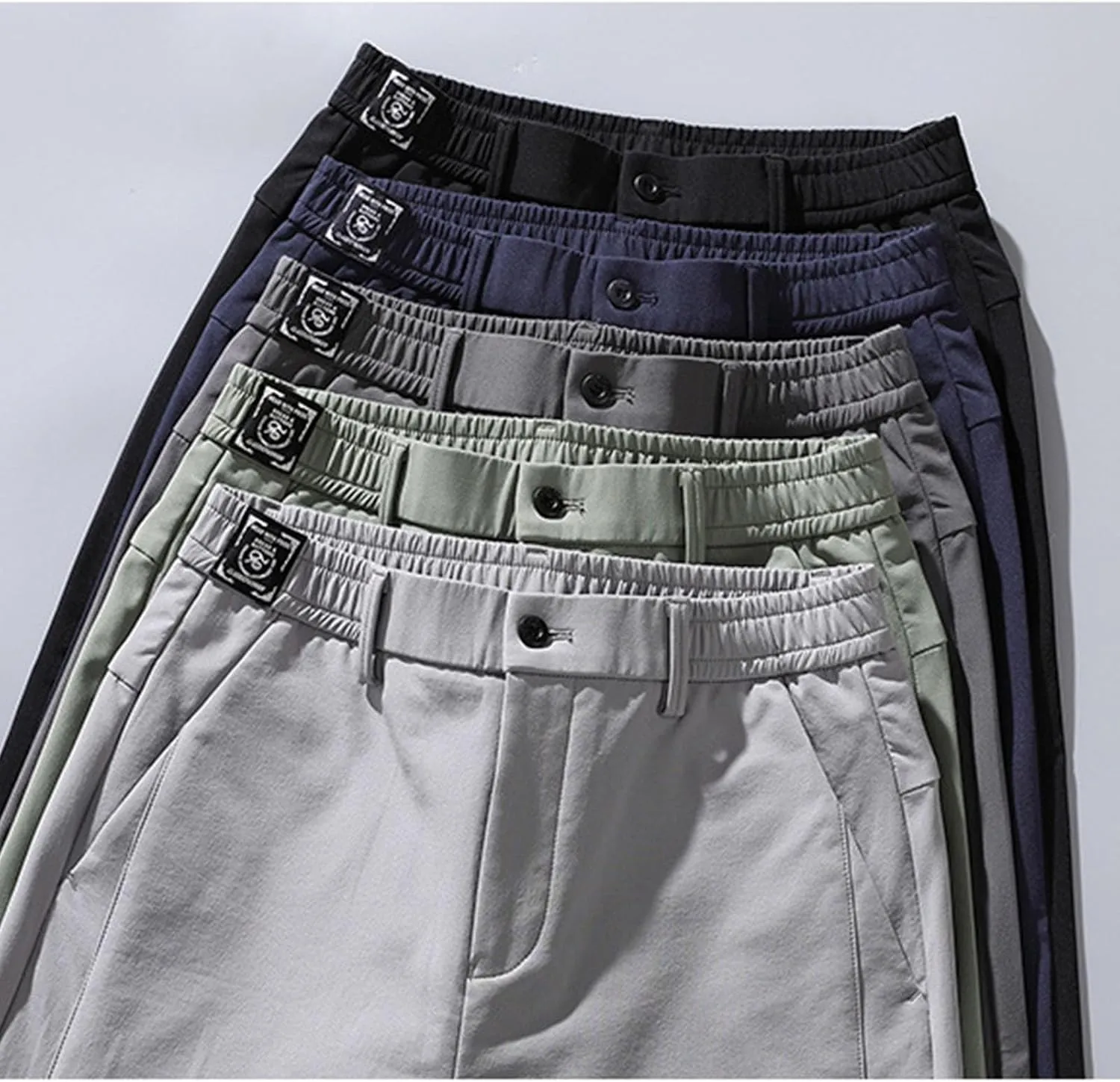 Mens Sweatpants Slim Fit Breathable Quickly-Dry Running Hiking Golf Pants Lightweight Casual Athletic Work Trousers