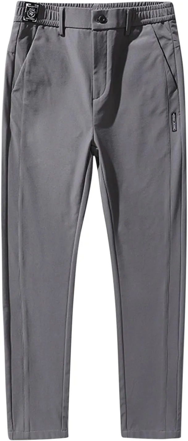 Mens Sweatpants Slim Fit Breathable Quickly-Dry Running Hiking Golf Pants Lightweight Casual Athletic Work Trousers