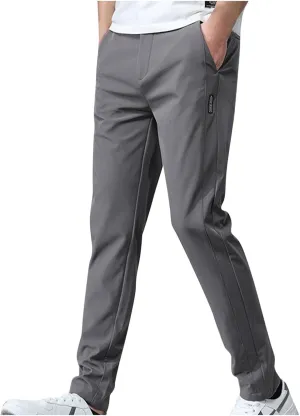 Mens Sweatpants Slim Fit Breathable Quickly-Dry Running Hiking Golf Pants Lightweight Casual Athletic Work Trousers
