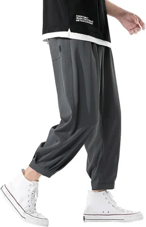 Mens Sweatpants with Pockets Big and Tall Baggy Jogger Sweatpants Lounge Pants Athletic Pants Baggy High Waisted Open