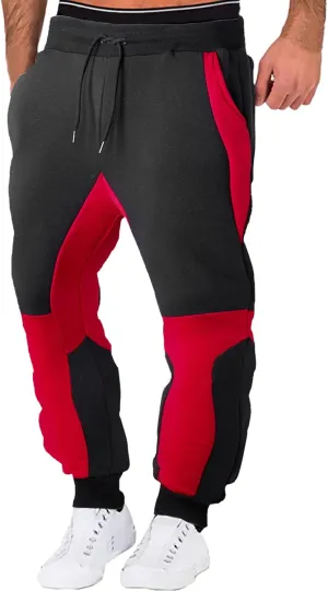 Mens Sweatpants with Pockets Men's Joggers Pants with Deep Zip Pockets Recycled Polyester Athletic Pants Loose-fit