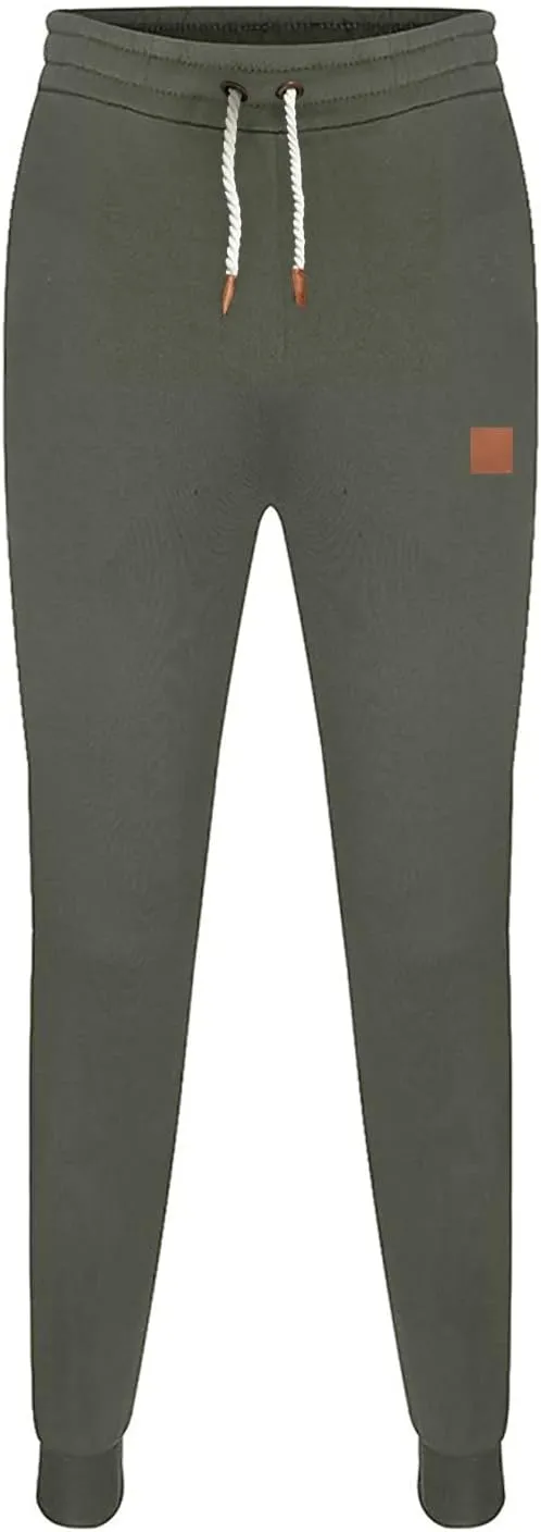 Mens Workout Cargo Sweatpants Mens Cargo Sweatpants Heavyweight Fleece Jogger Pants Drawstring Stretch Sports Trouser