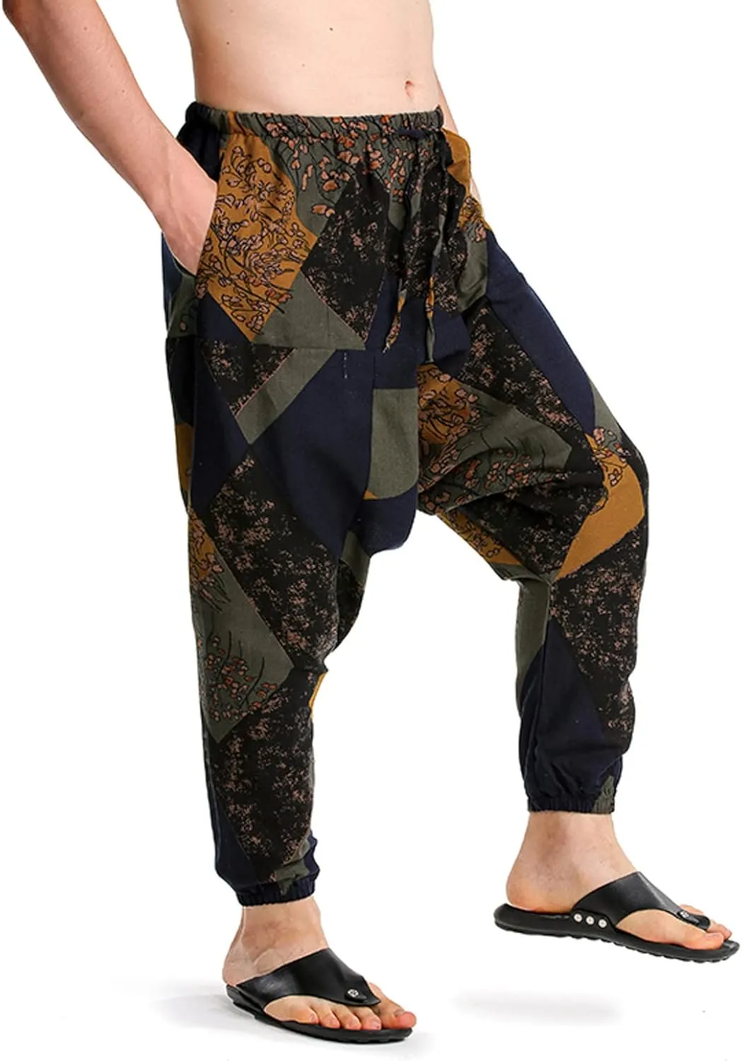 Mens Workout Cargo Sweatpants Outdoor Pant Casual Pants for Men False Zipper Pockets Low Rise Jogging Pants Straight
