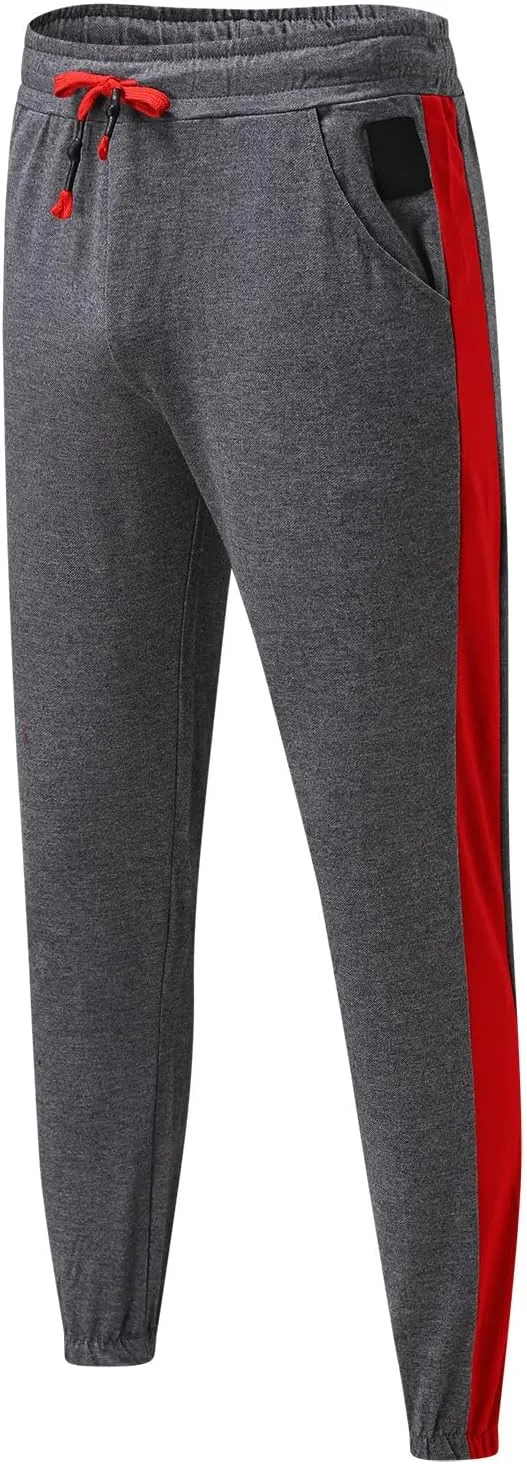 Mens Workout Cargo Sweatpants Sports Trousers Stretch Elastic Waist Gym Running Pants Cargo Hiking Pants Lightweight