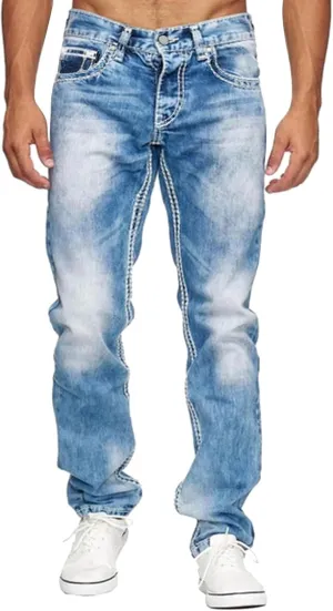 MIDOO Jeans for Men Slim Fit Casual Comfort Flex Waist Denim Pants Straight Leg Fashion Solid Skinny Jeans Trousers Mens Hip Hop Skater Jeans Vintage Loose Fit Dance Skateboard Pants