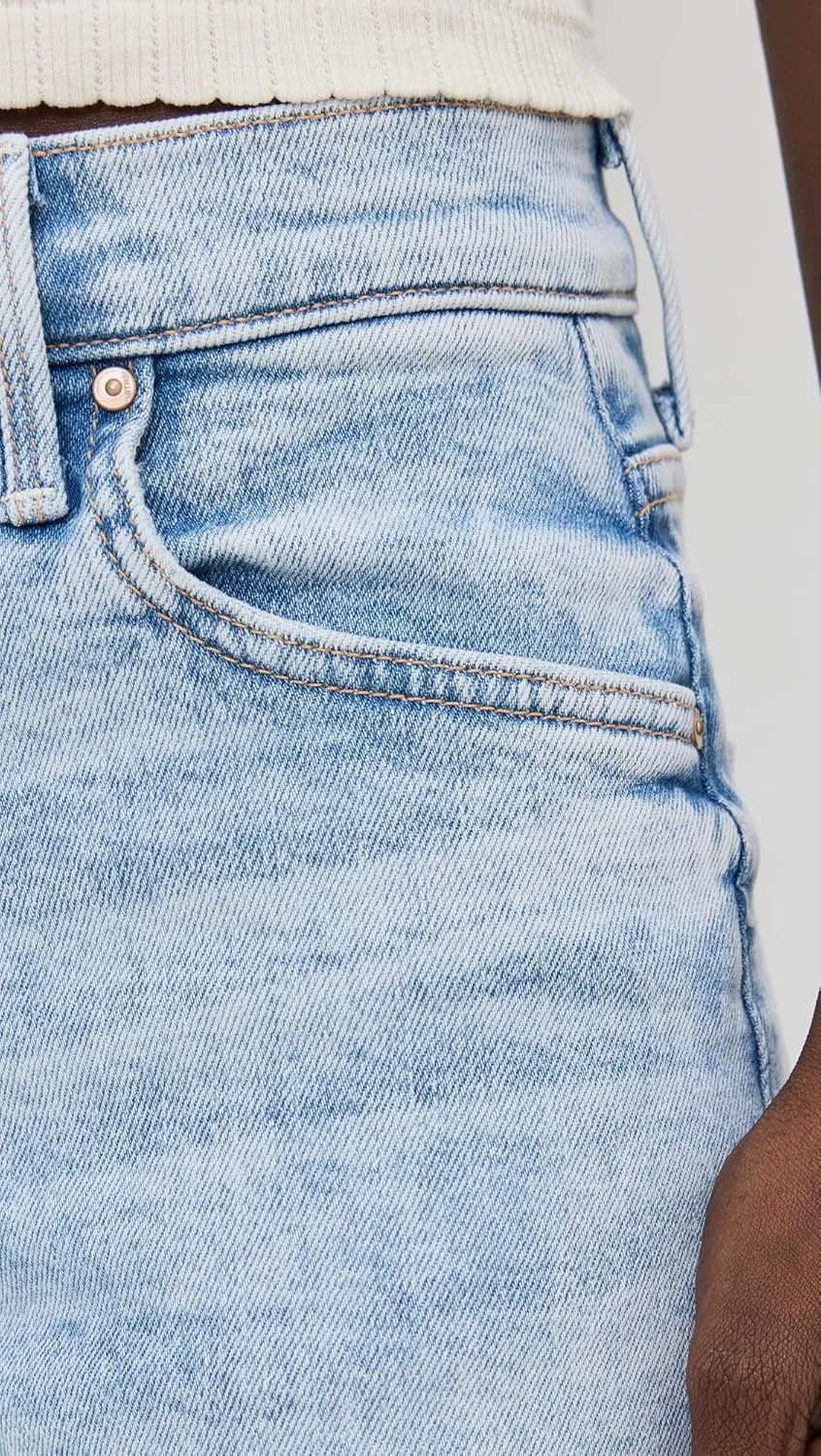 MOTHER Women's The Spinner Zip Sneak Jeans