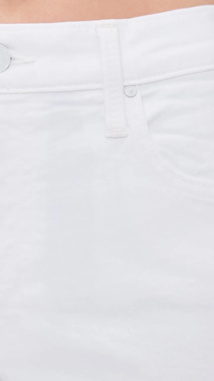 MOTHER Women's The Spinner Zip Sneak Jeans
