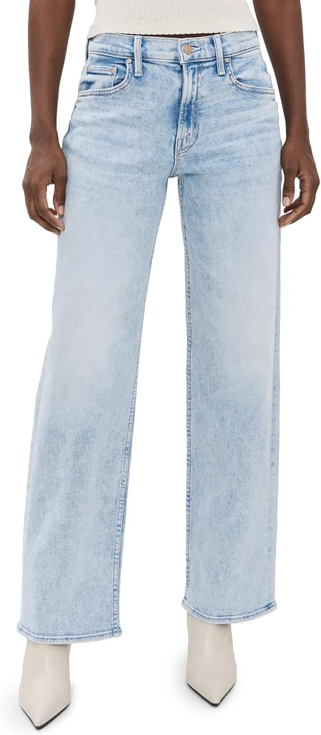 MOTHER Women's The Spinner Zip Sneak Jeans