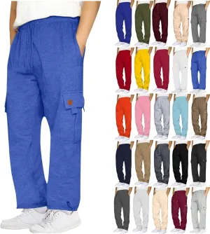 Muscularfit Cargo Pants for Men 2025 Baggy Sports Elastic Waist Drawstring Jogger Sweatpant Casual Style Pant for Daily Wear