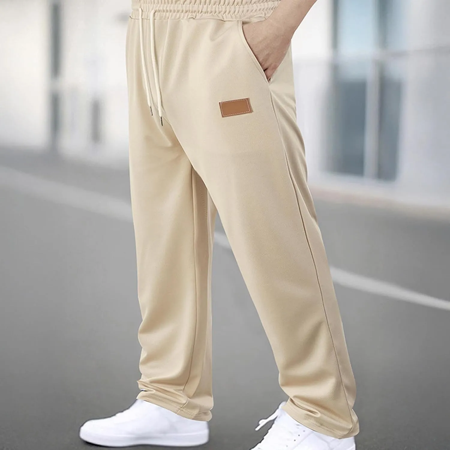 Muscularfit Sweatpants for Men Casual Lounge Pants Drawstring Elastic Waist Summer Sports Trousers Baggy Joggers with Pockets
