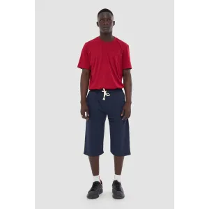 Navy 3/4 Relaxed Fit Shorts