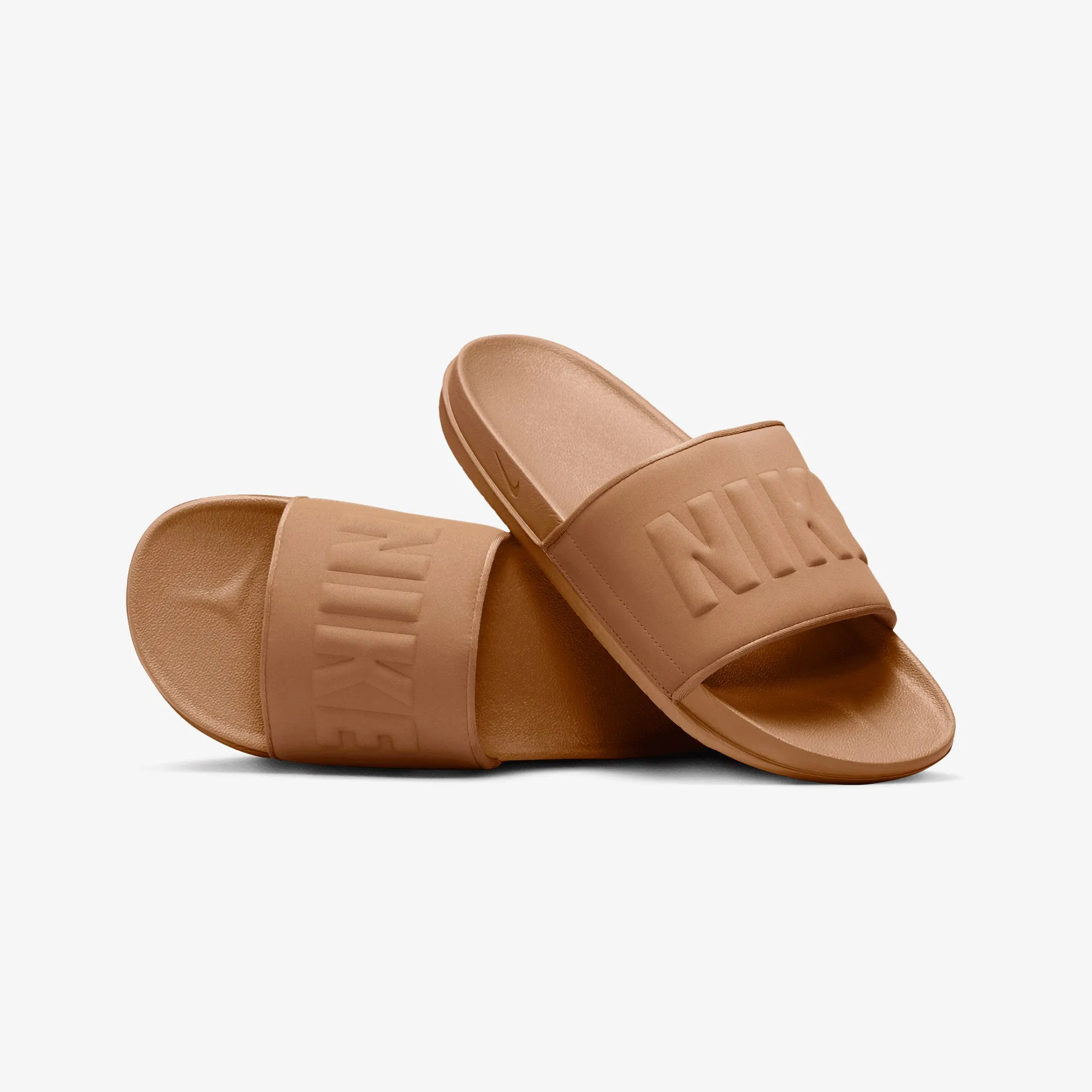 Nike | OFFCOURT SLIDES  { LT BRITISH TAN/LT BRITISH TAN