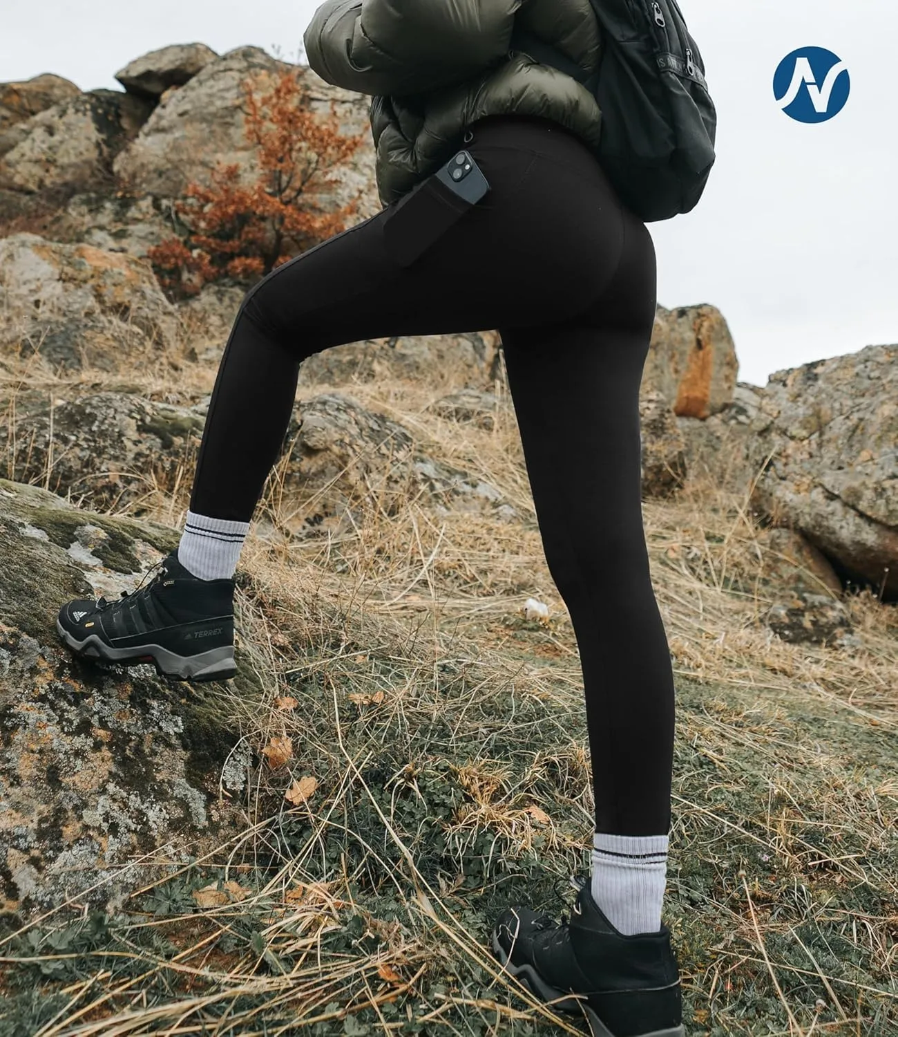 Nirlon Women's Leggings with Pockets High Waisted Workout Yoga Pants