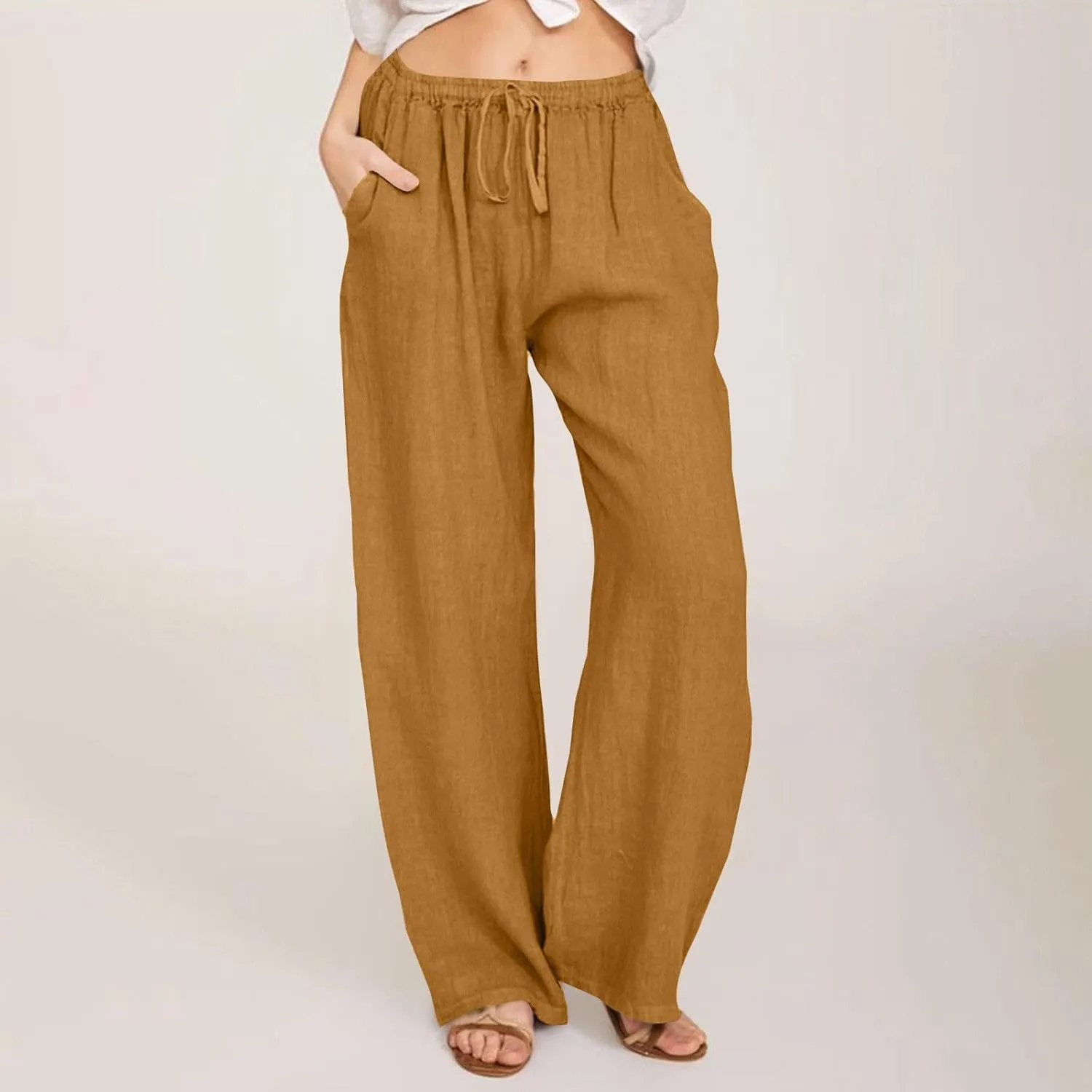Pants for Women, Oversized High Waisted Straight Leg Pants Wide Casual Sweatpants