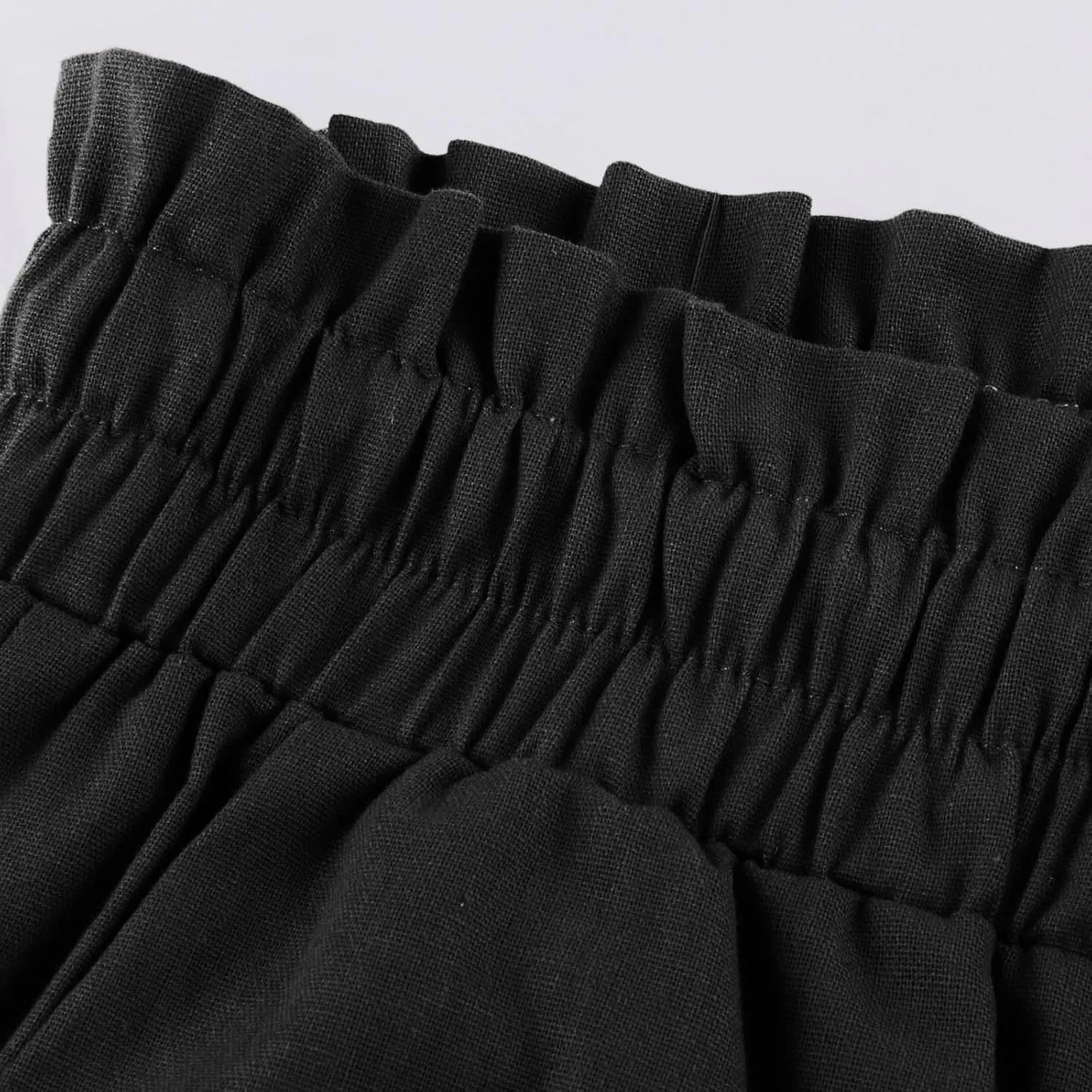 Pants for Women, Pants Cotton Linen Straight Leg Wide High Waisted Summer