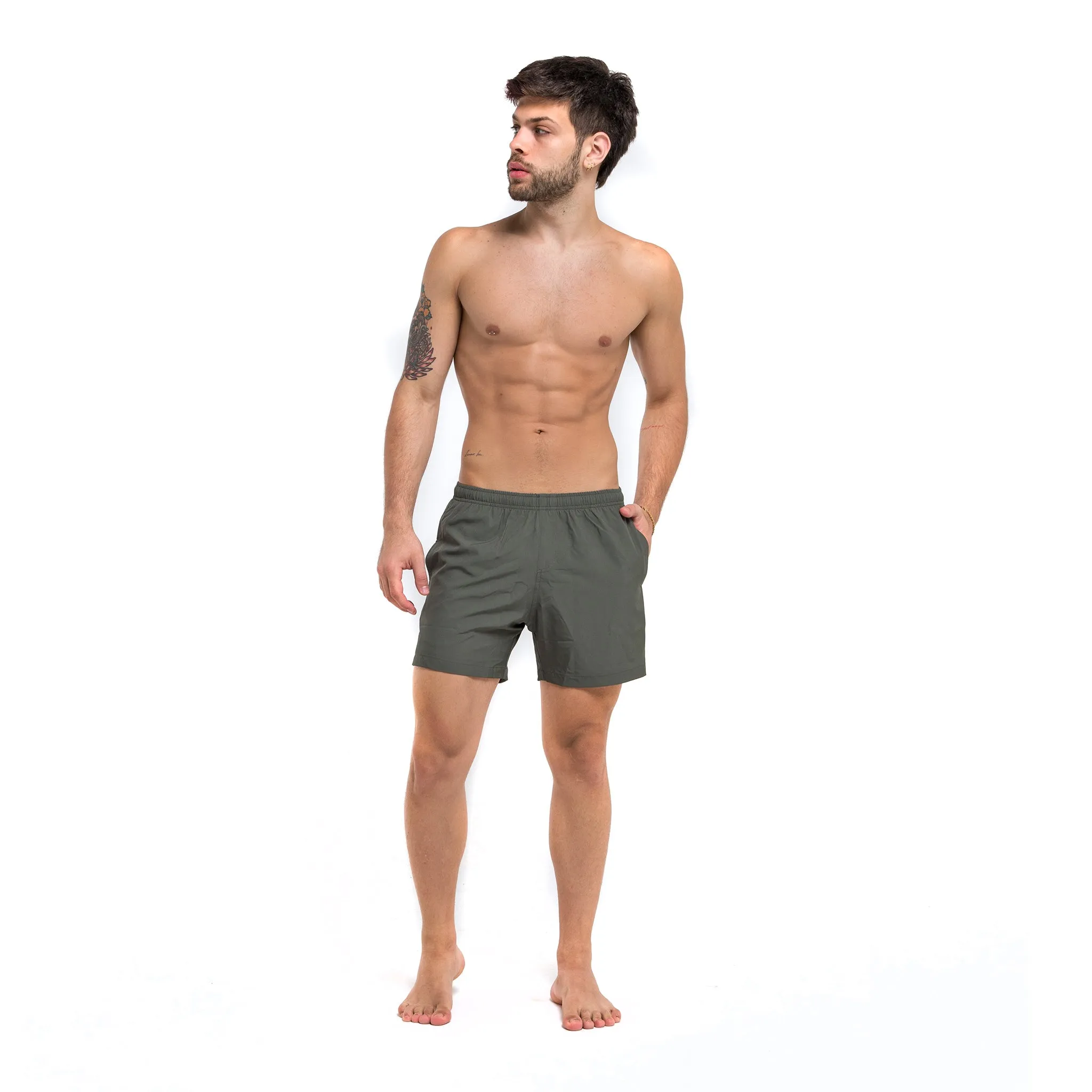 Performance Gym Short   Compression Liner - Green